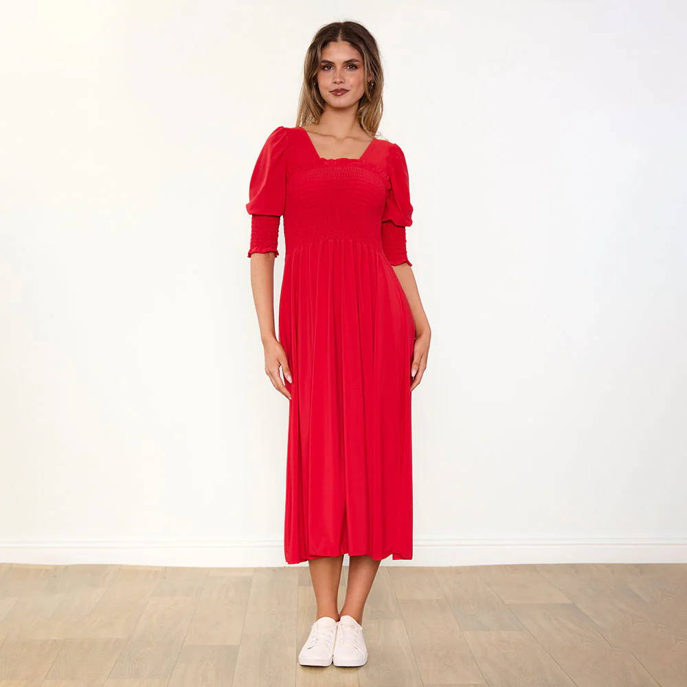 Pixie Dress (Red) - Image 3