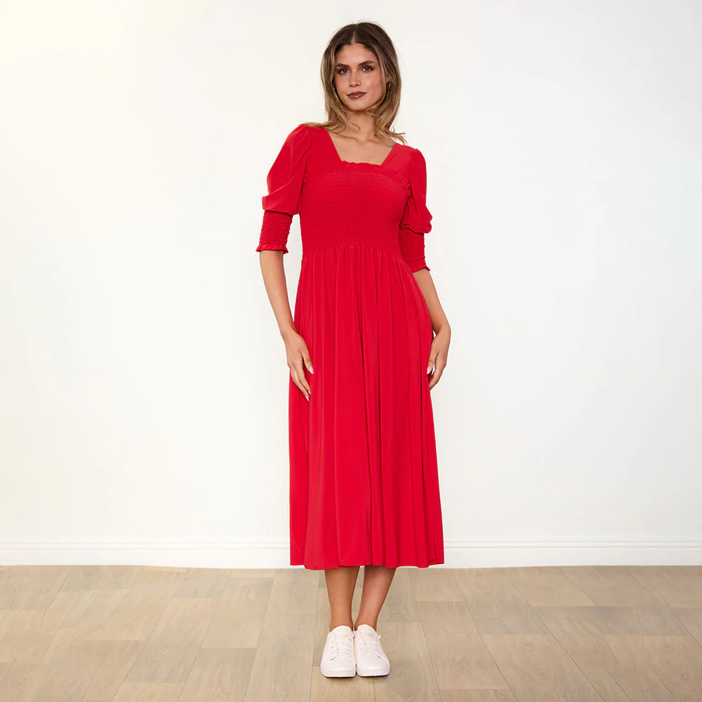 Pixie Dress (Red) - Image 4