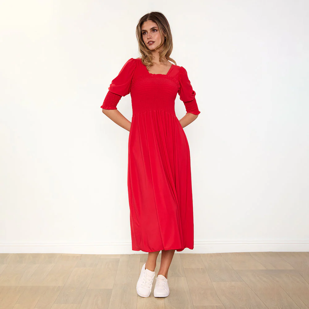 Pixie Dress (Red) - Image 7
