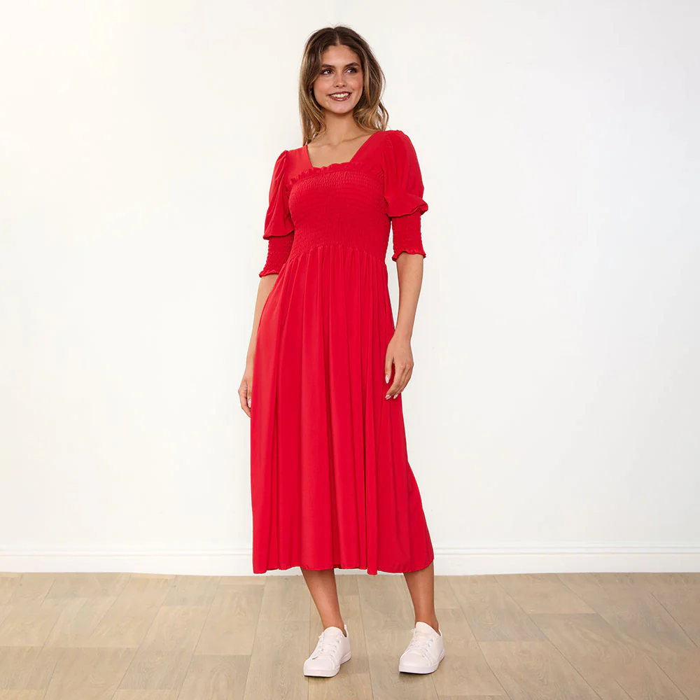 Pixie Dress (Red) - Image 8