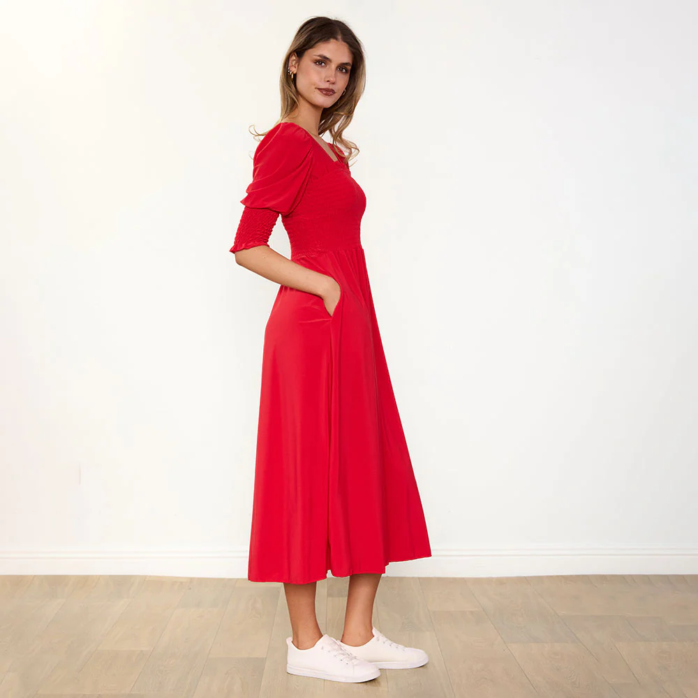 Pixie Dress (Red) - Image 9