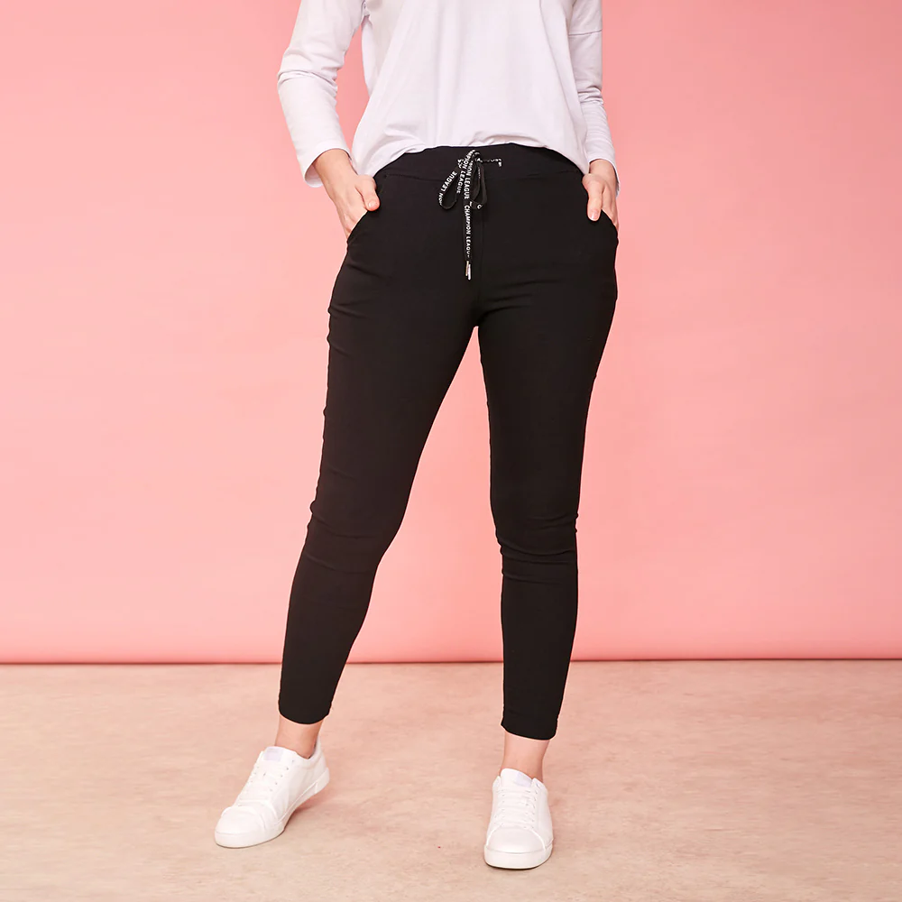 Riona Stretch Trouser (Black) - Image 4