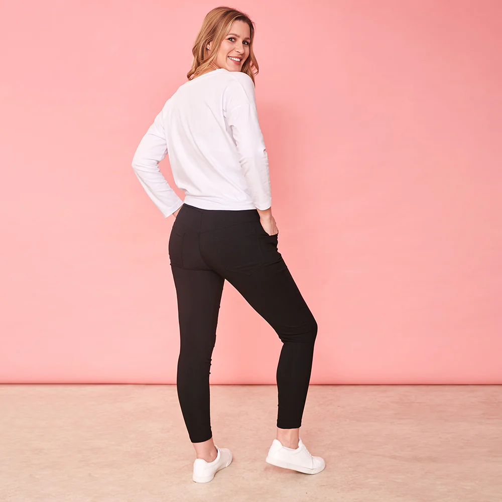 Riona Stretch Trouser (Black) - Image 6