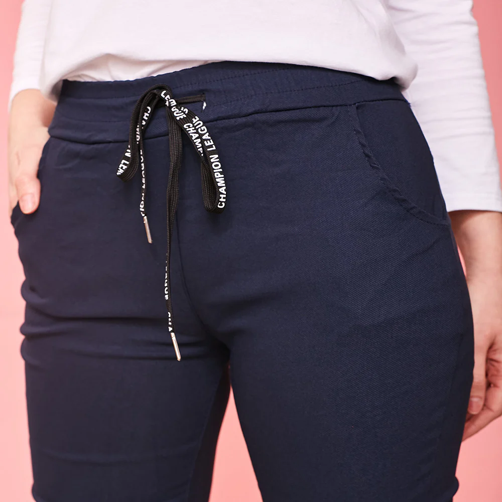 Riona Stretch Trousers (Navy) - Image 6