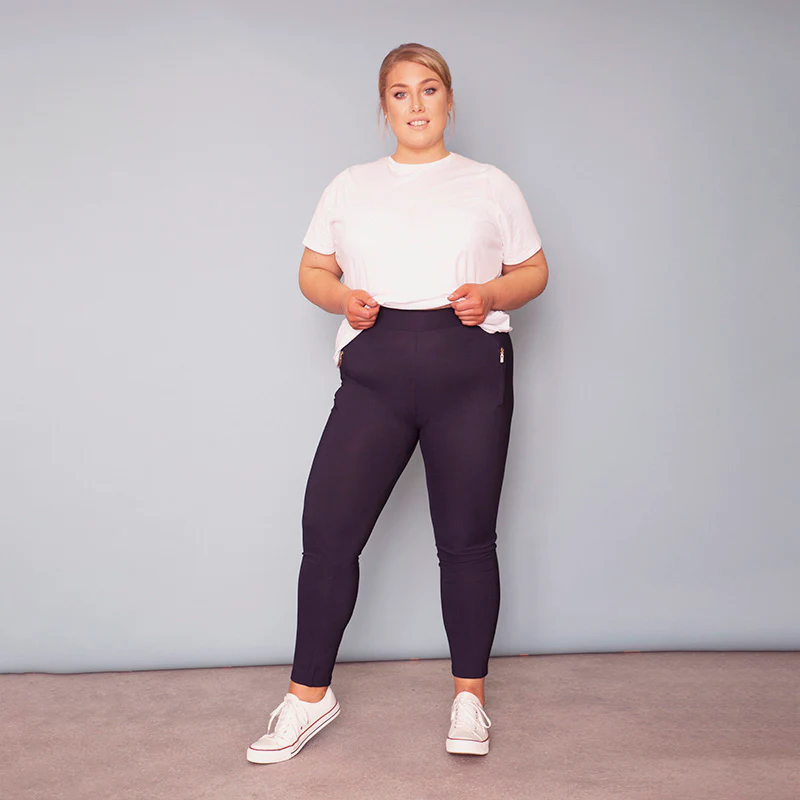 Zoe Trousers (Navy) - Image 4