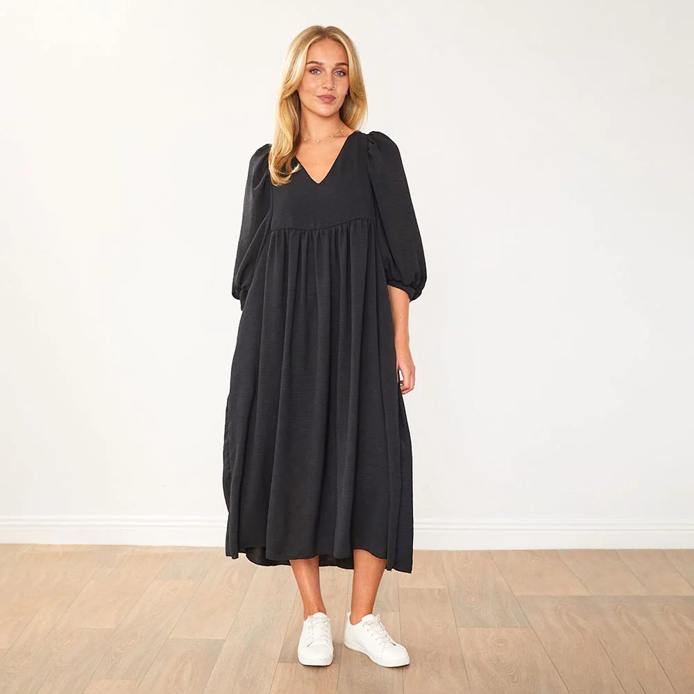 Porcha Dress (Black) - Image 3