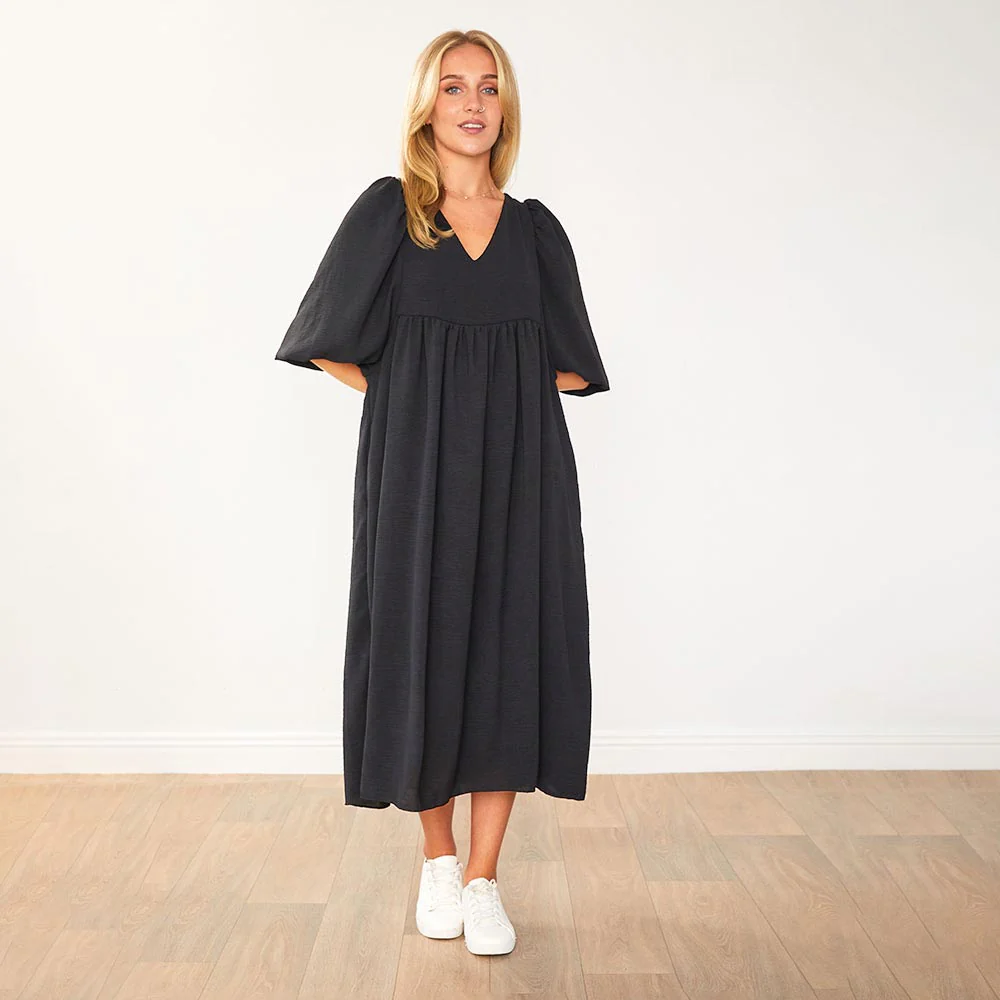 Porcha Dress (Black) - Image 4