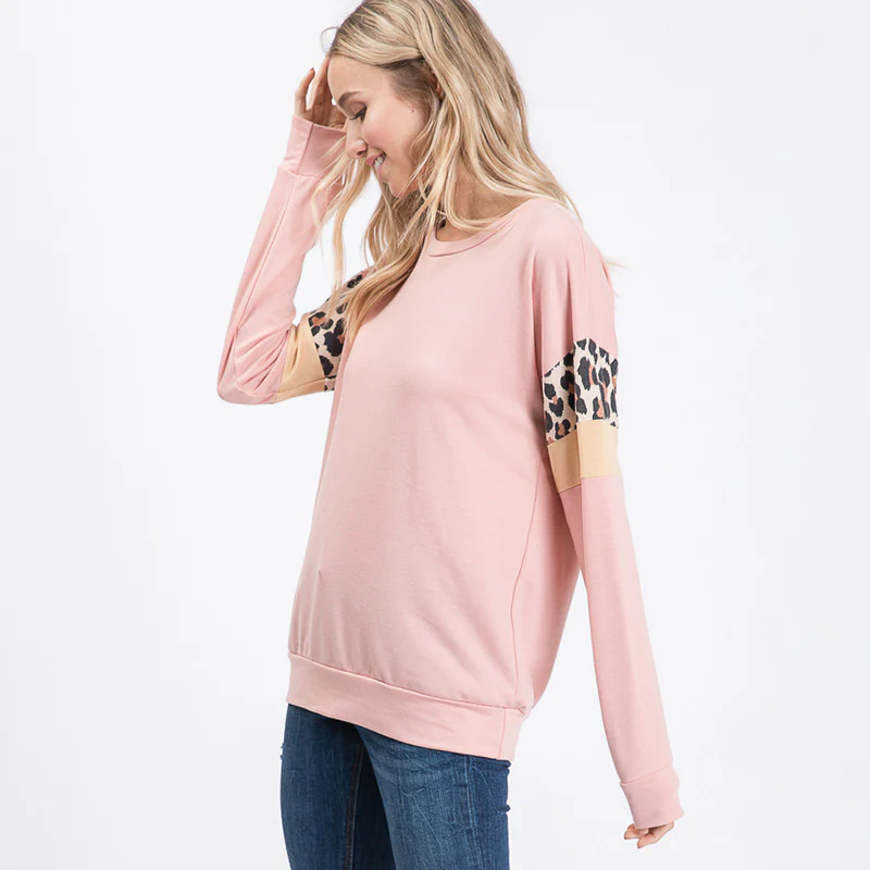 Preta Pink Leopard Sweatshirt - Image 3