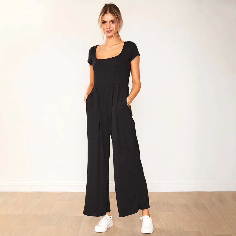 Quinnie Jumpsuit (Black) - Image 3