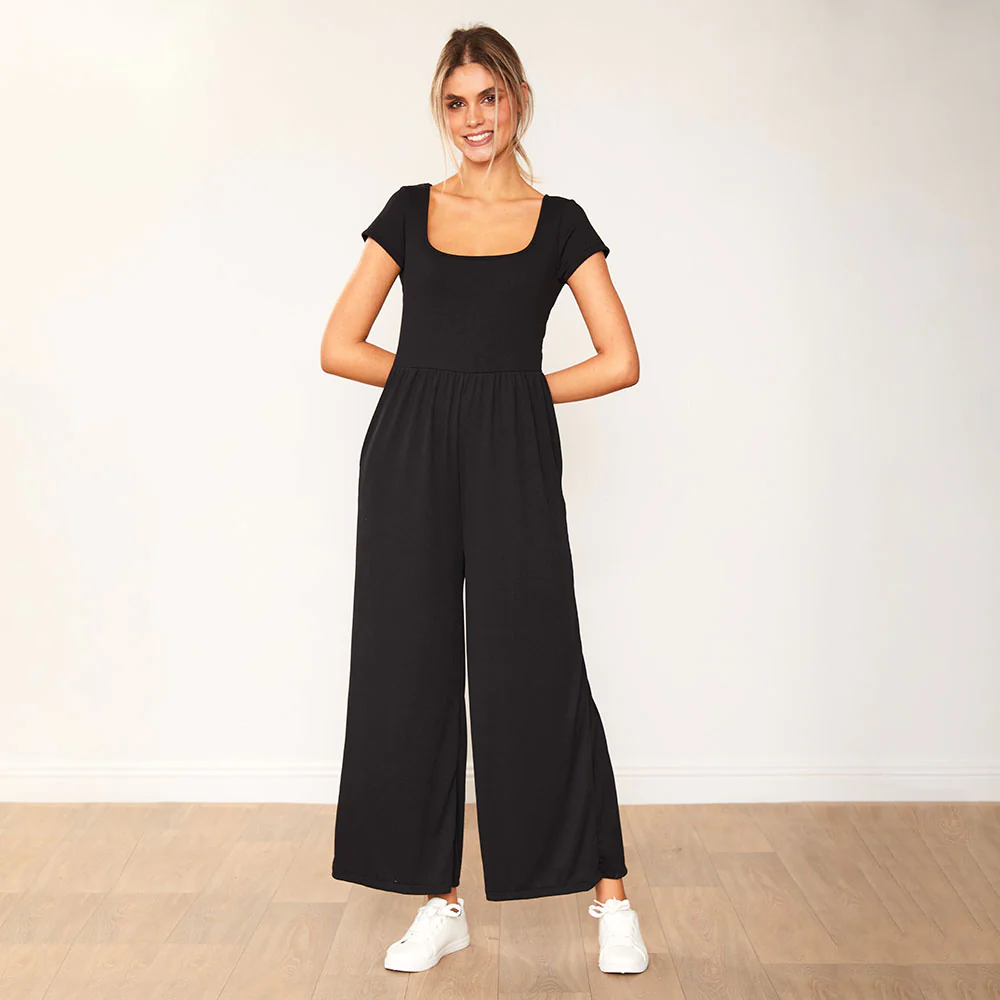 Quinnie Jumpsuit (Black) - Image 4