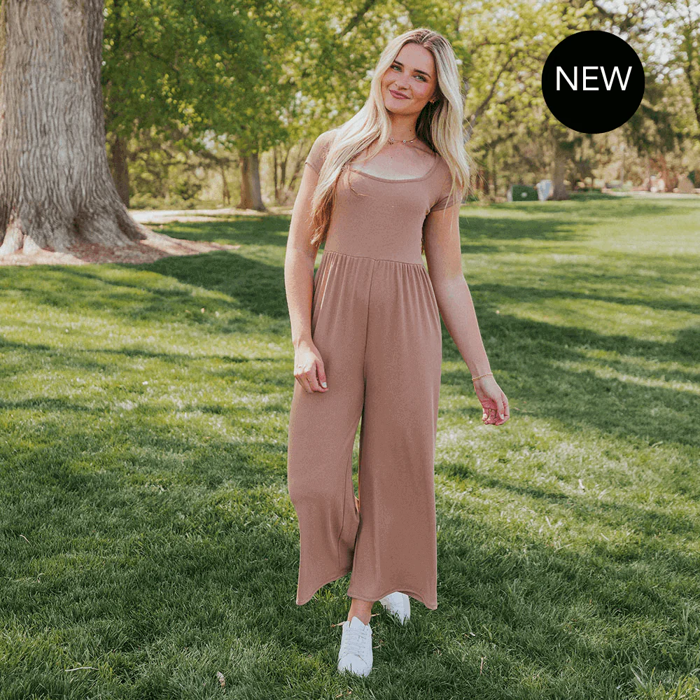 Quinnie Jumpsuit (Tan) - Image 5