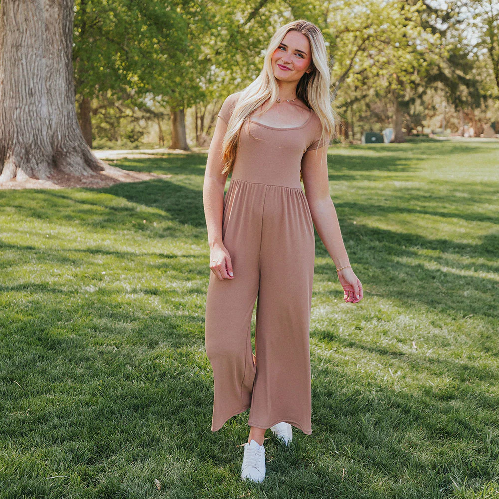Quinnie Jumpsuit (Tan) - Image 7