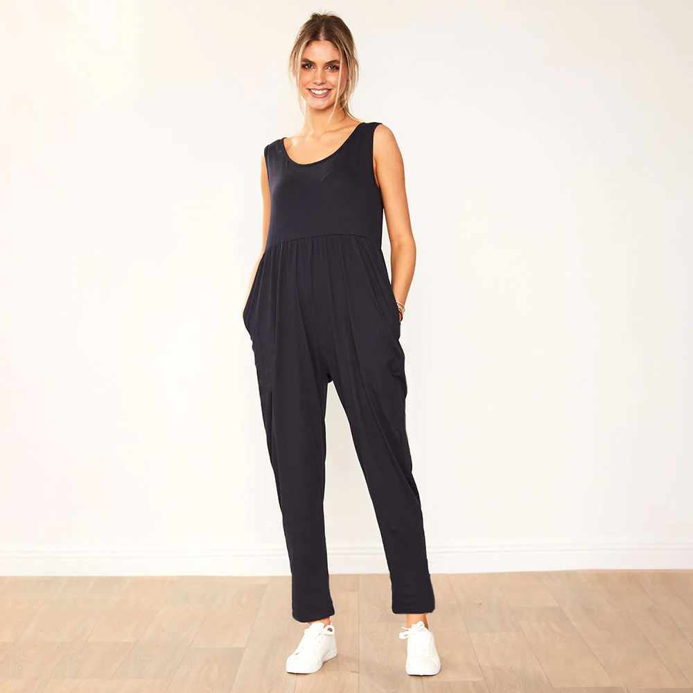 Reggie Jumpsuit (Navy) - Image 4