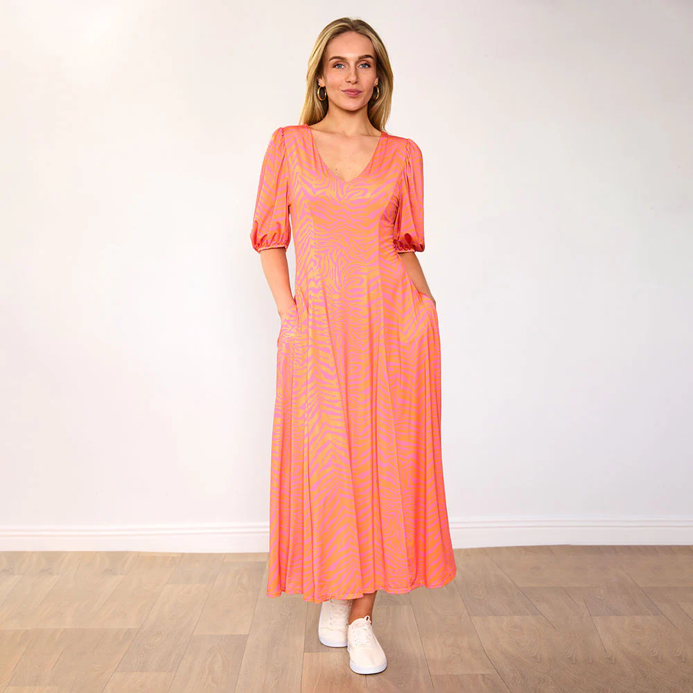 Regina Dress (Orange) - Image 5