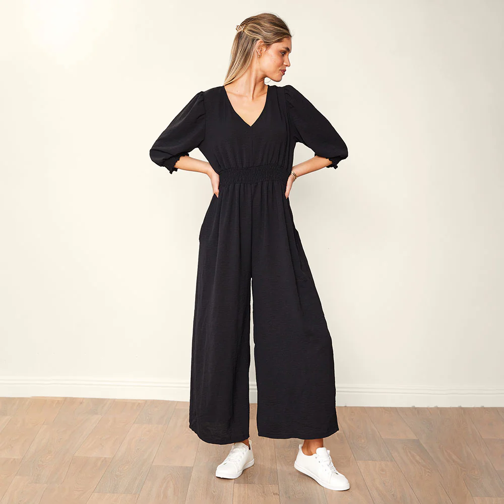 Regina Jumpsuit (Black) - Image 2