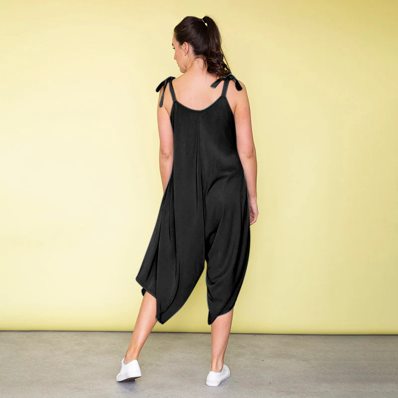 Frankie Relaxed Fit Jumpsuit (Black) - Image 5