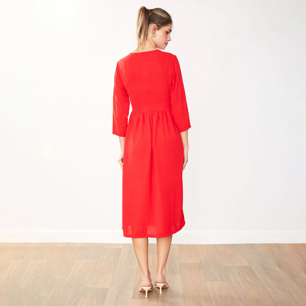 Rex Dress (Red) - Image 9