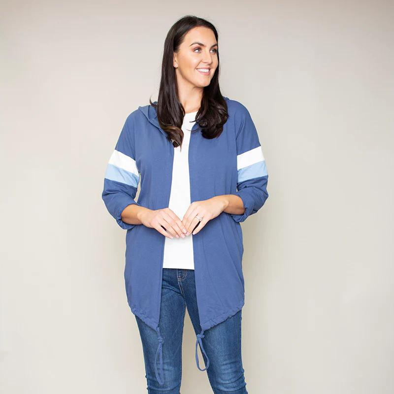 Rosie Stripe Hoody (Bluebell) - Image 7