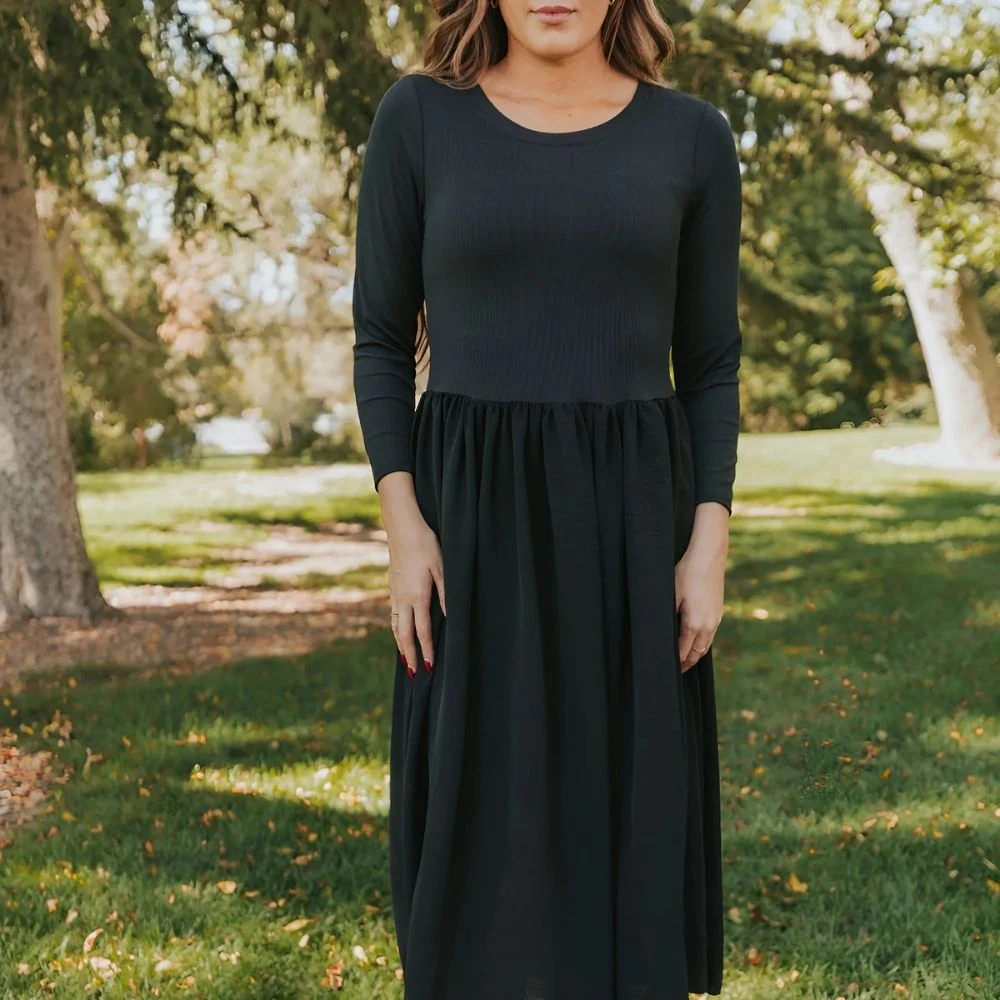 Ronsen Dress (Black) - Image 6