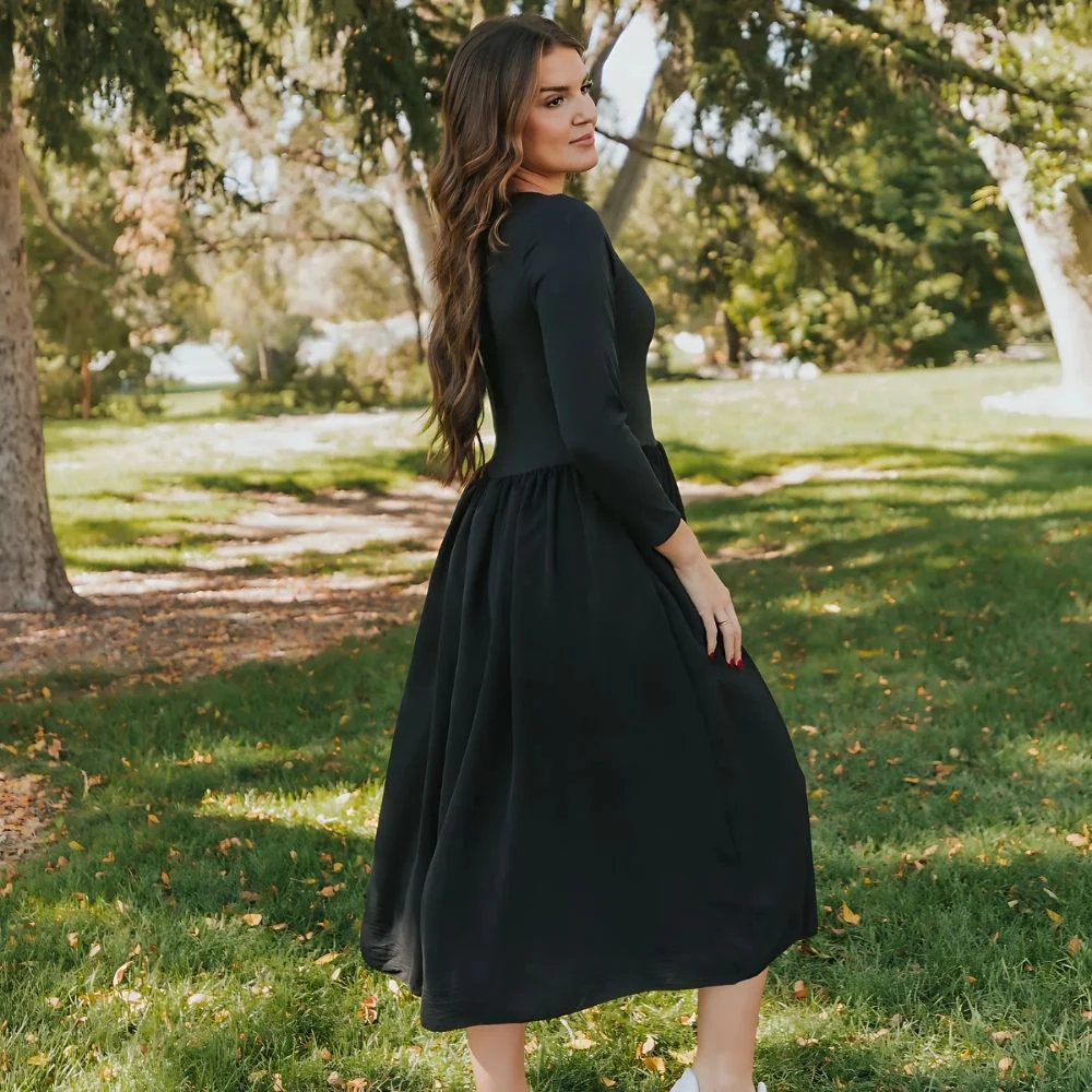 Ronsen Dress (Black) - Image 7