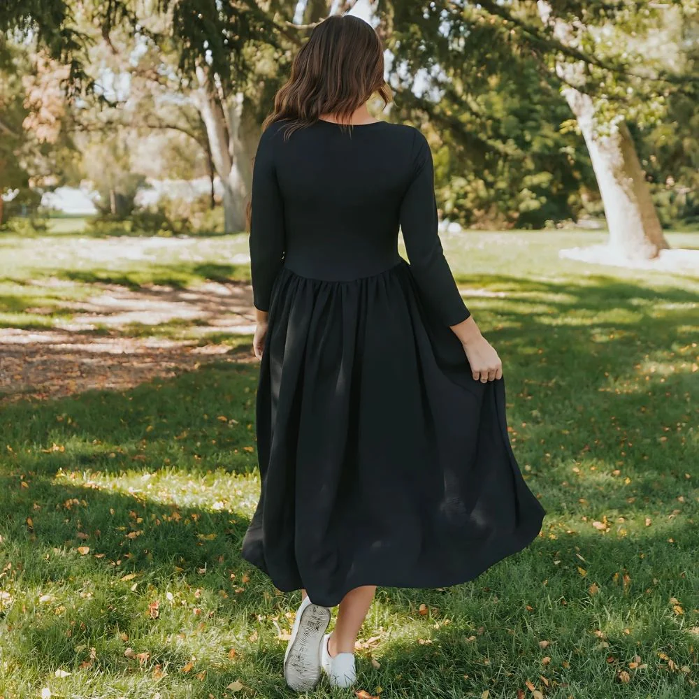 Ronsen Dress (Black) - Image 8