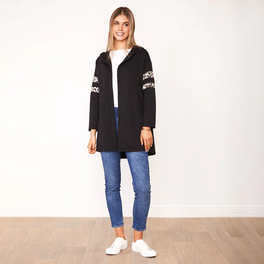 Rosie Hoody (Black/Leopard) - Image 3