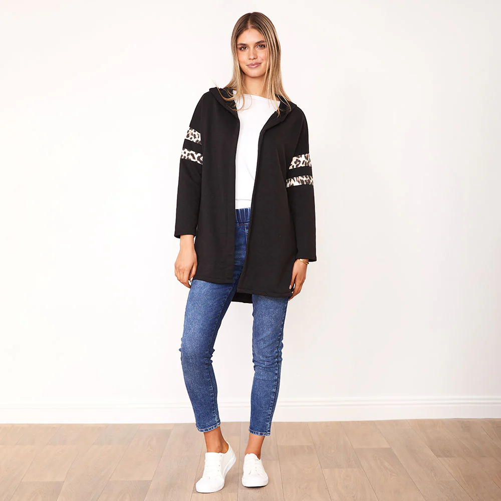 Rosie Hoody (Black/Leopard) - Image 5