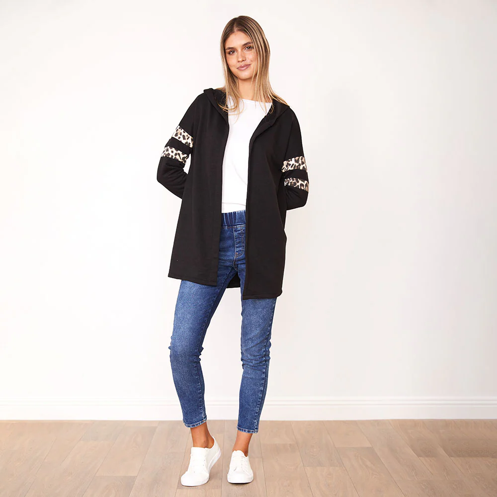 Rosie Hoody (Black/Leopard) - Image 6