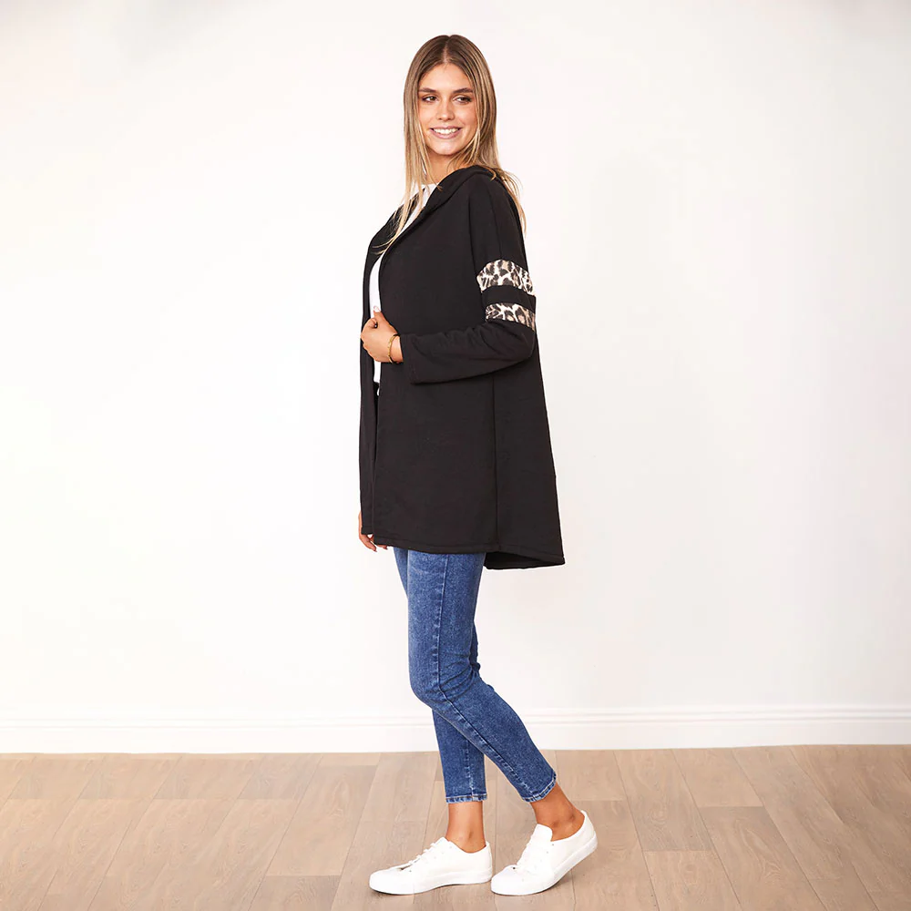 Rosie Hoody (Black/Leopard) - Image 8