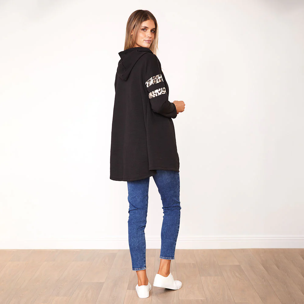 Rosie Hoody (Black/Leopard) - Image 9