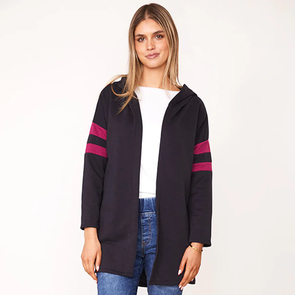 Rosie Hoody (Navy/Berry)
