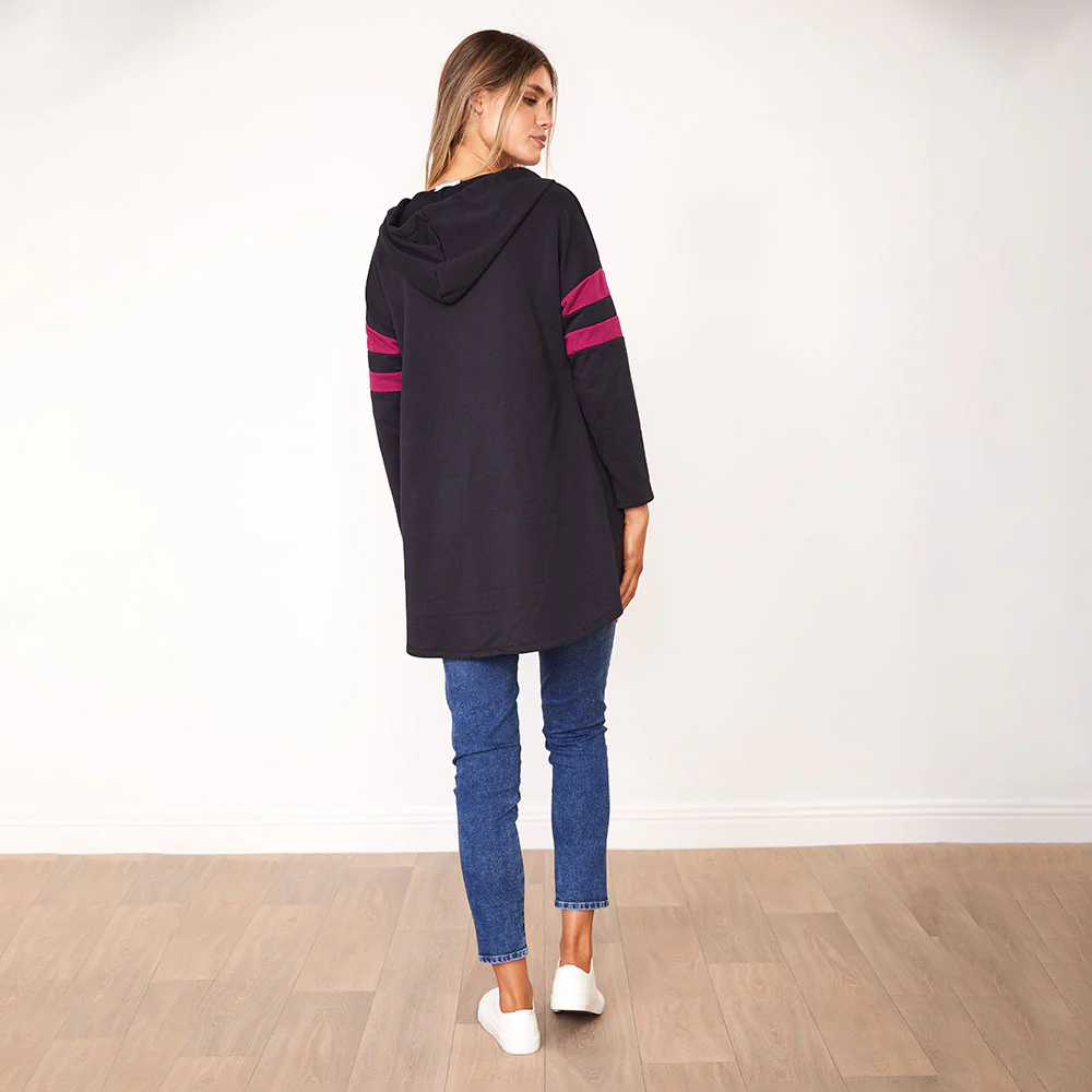 Rosie Hoody (Navy/Berry) - Image 12