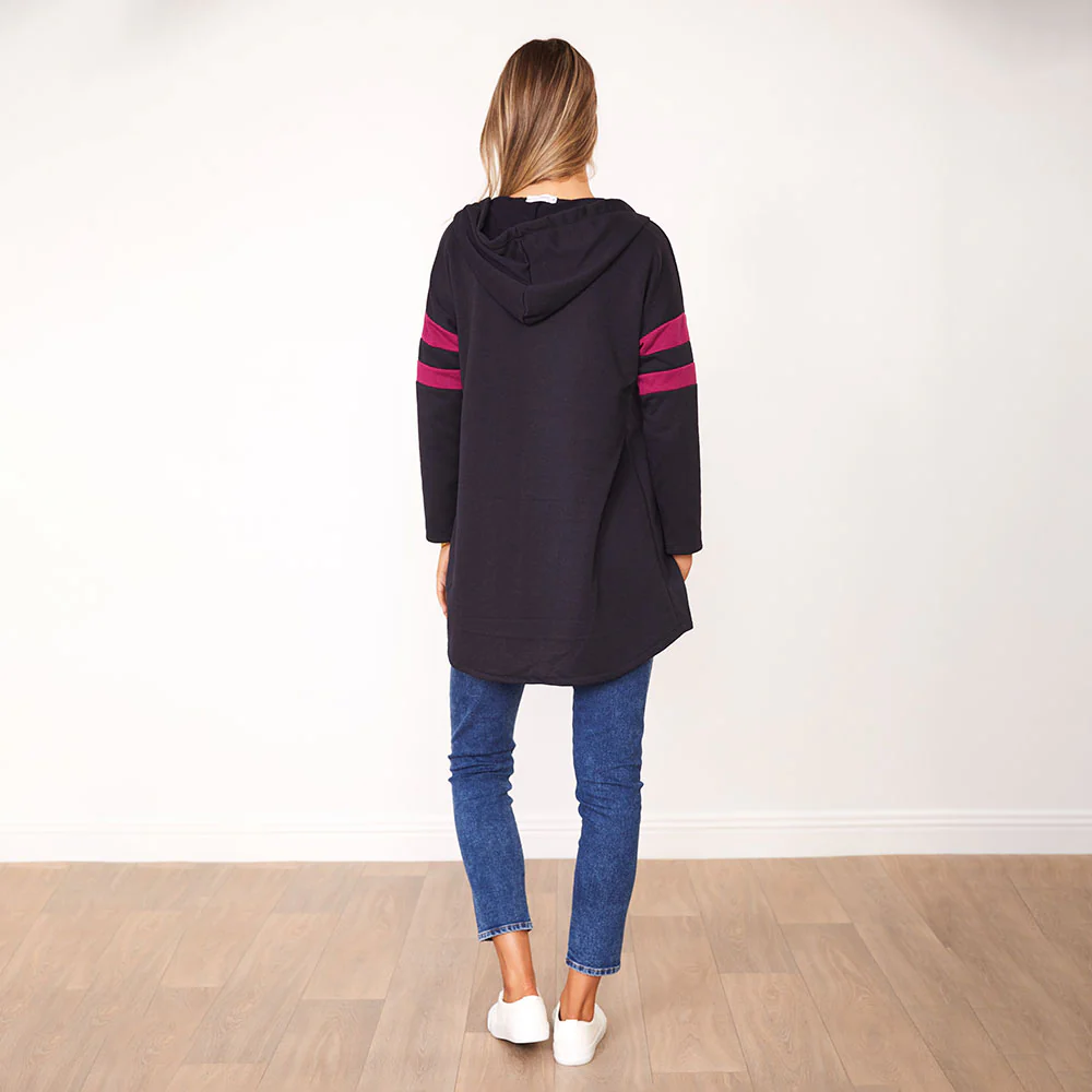 Rosie Hoody (Navy/Berry) - Image 13