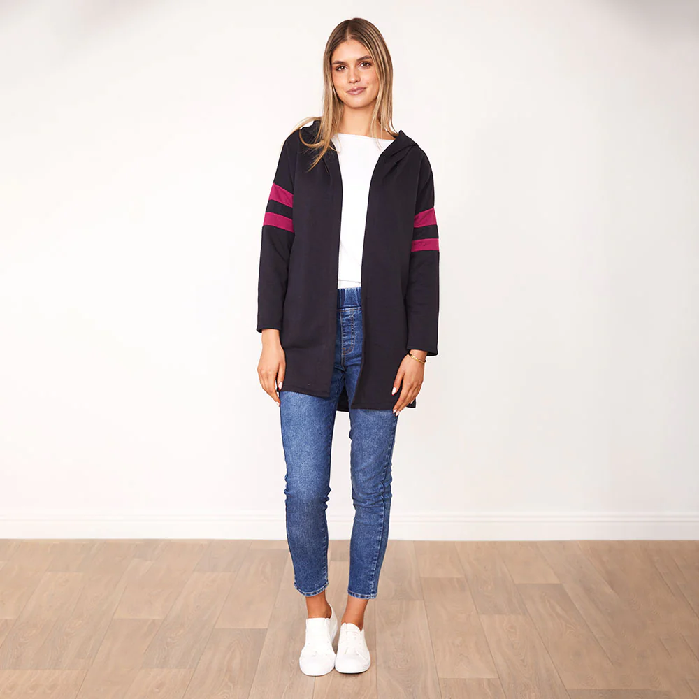 Rosie Hoody (Navy/Berry) - Image 3