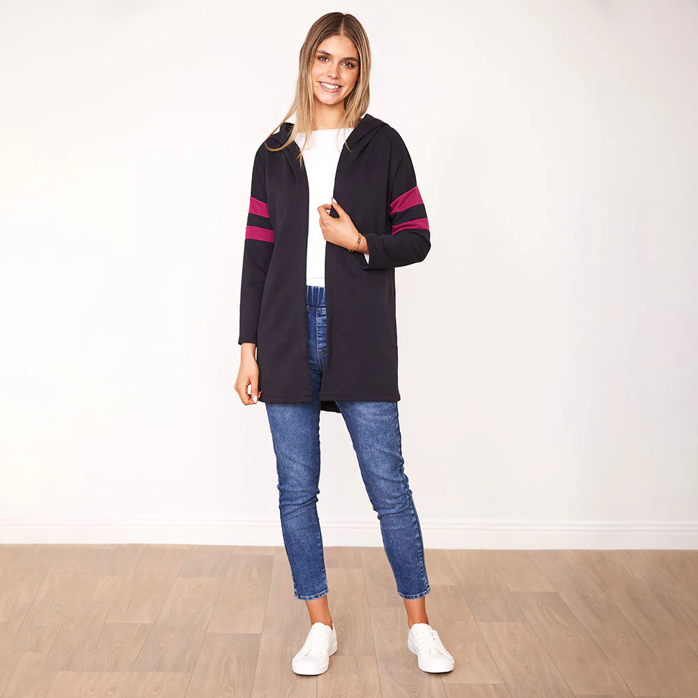 Rosie Hoody (Navy/Berry) - Image 4