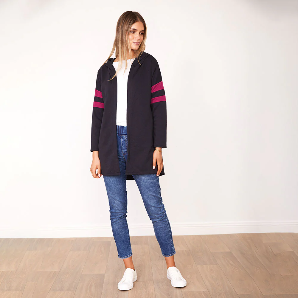 Rosie Hoody (Navy/Berry) - Image 5