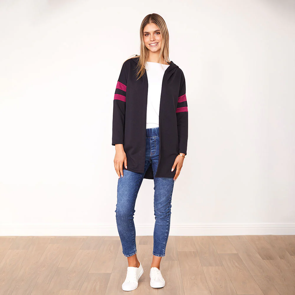 Rosie Hoody (Navy/Berry) - Image 6