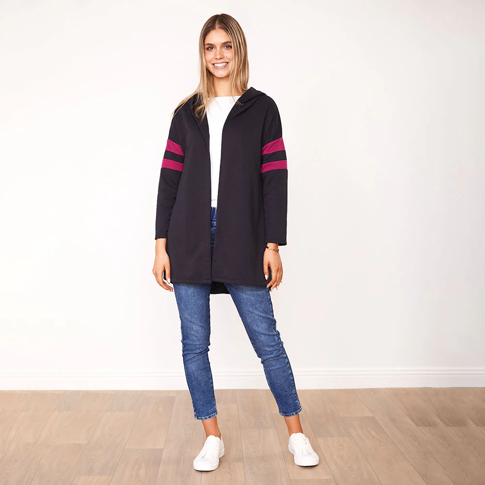Rosie Hoody (Navy/Berry) - Image 8
