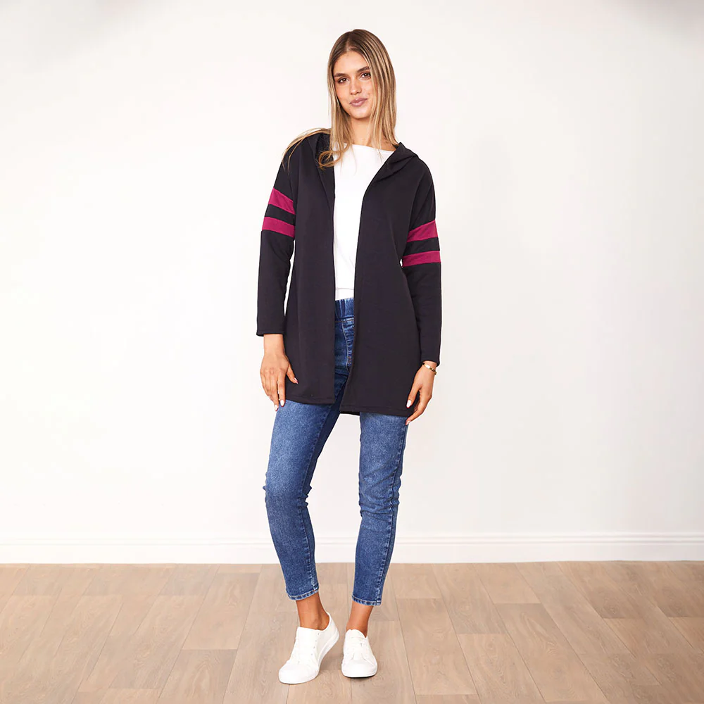 Rosie Hoody (Navy/Berry) - Image 9