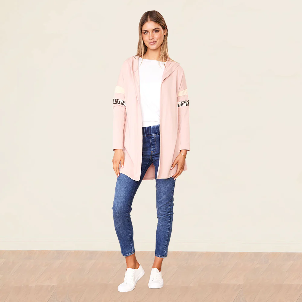 Rosie Hoody (Pink/Cream) - Image 2