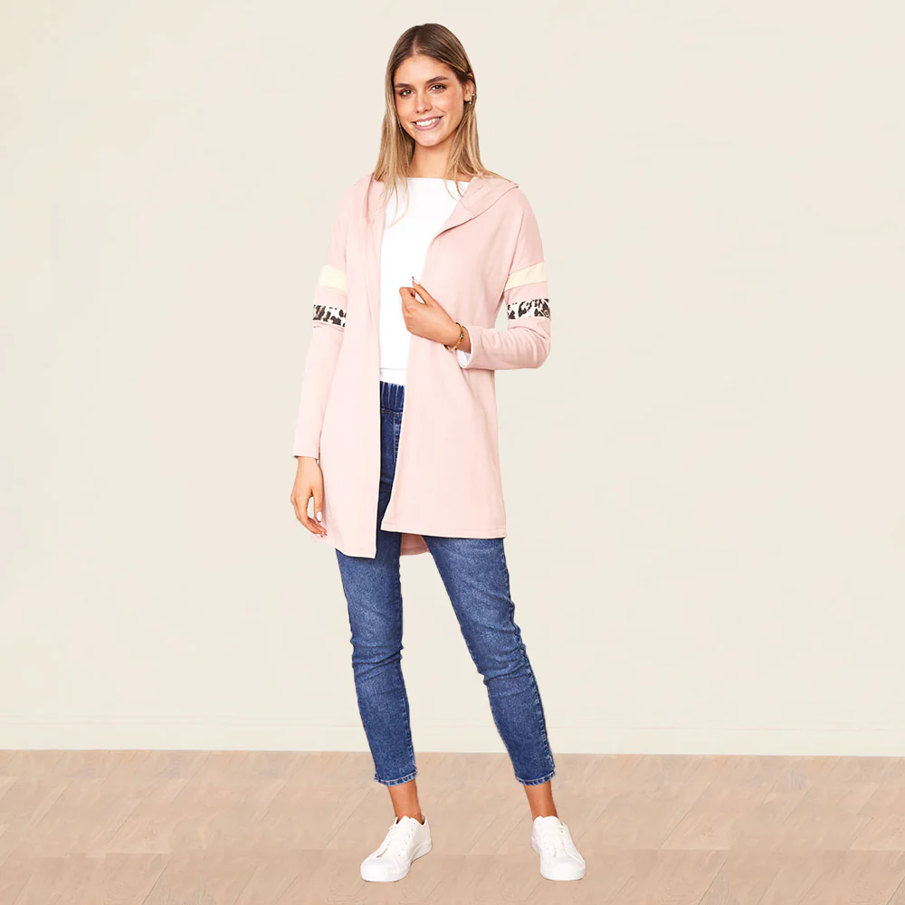 Rosie Hoody (Pink/Cream) - Image 3