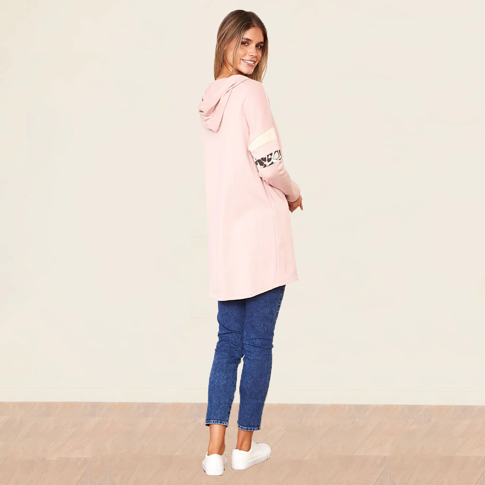Rosie Hoody (Pink/Cream) - Image 9