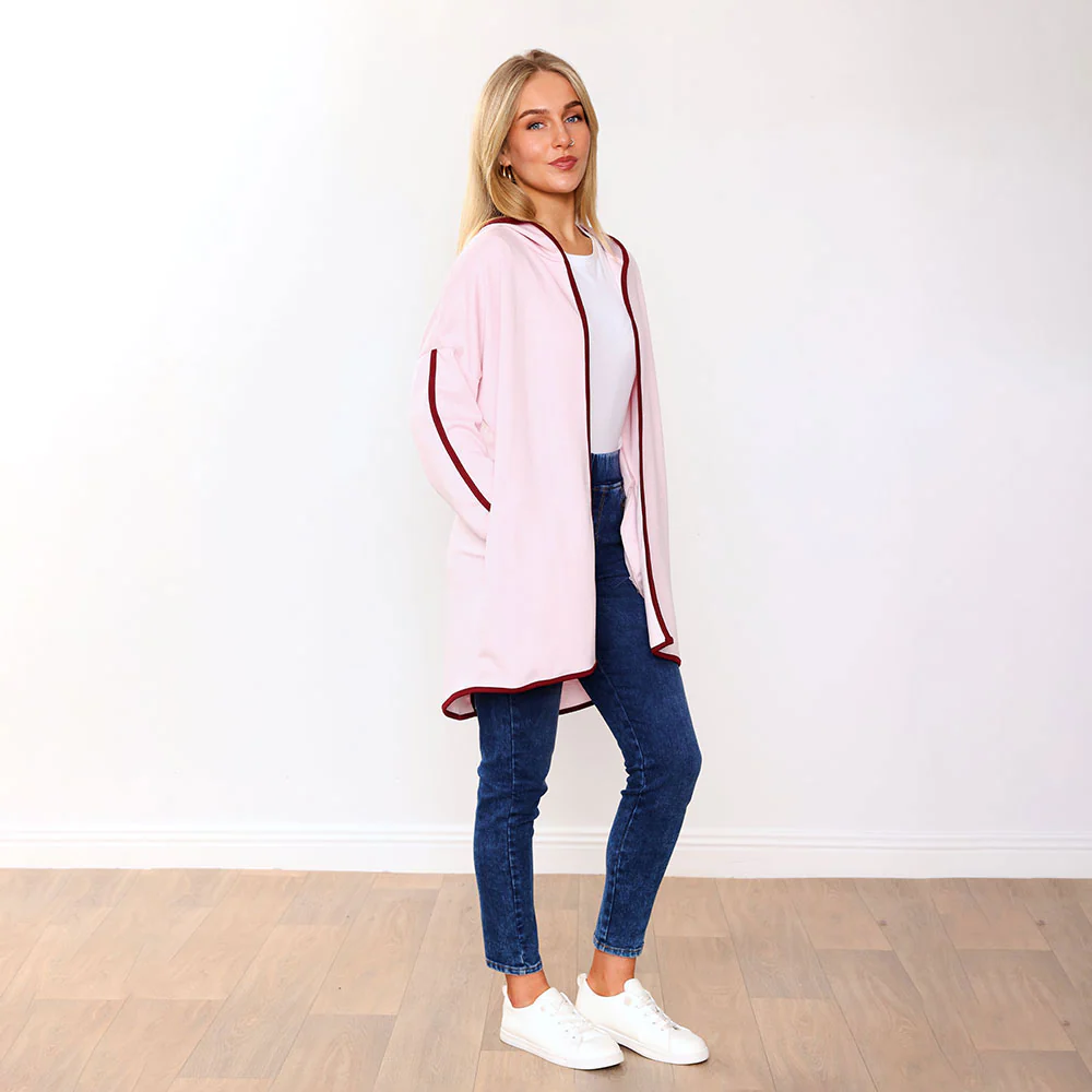 Rosie Hoody (Pink/Wine Trim) - Image 11