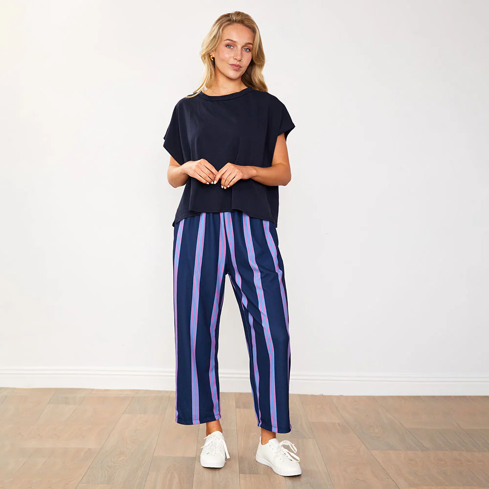 Roxy Set (Navy/Light Navy Stripe) - Image 2