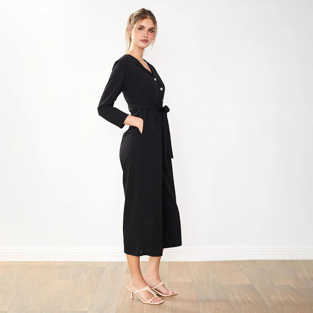 Ruby Jumpsuit (Black) - Image 4
