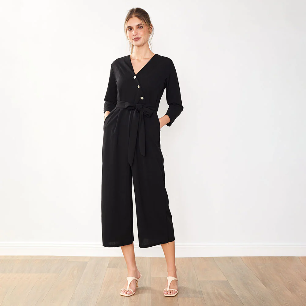 Ruby Jumpsuit (Black) - Image 6