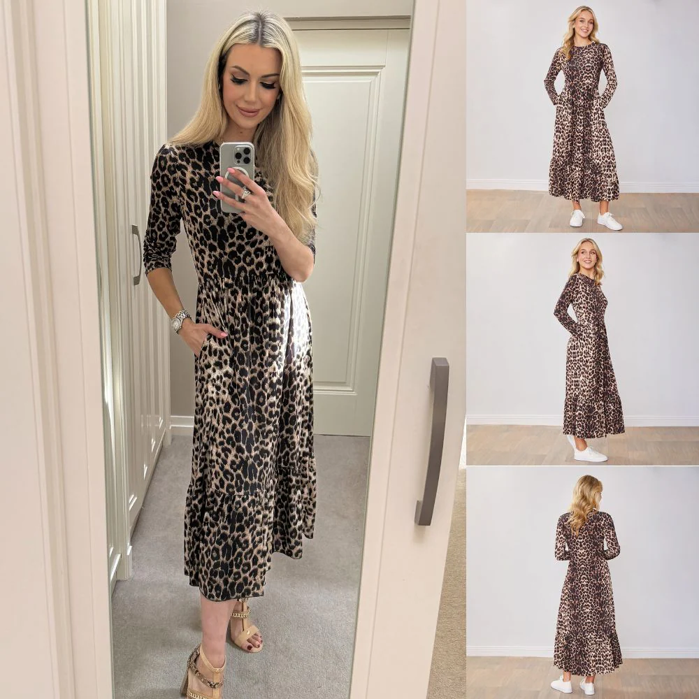 Sabrina Dress (Leopard) - Image 2