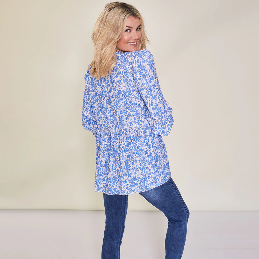 Sadie Top (Blue Floral) - Image 10