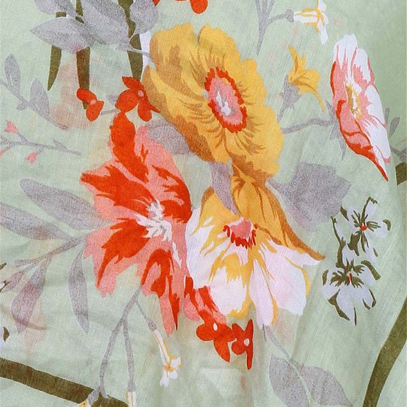 Sage Floral Scarf - Image 2