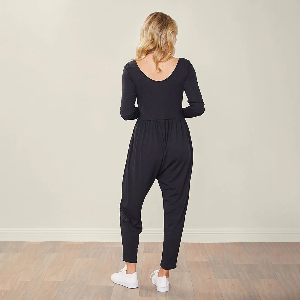 Sage Jumpsuit (Black) - Image 9